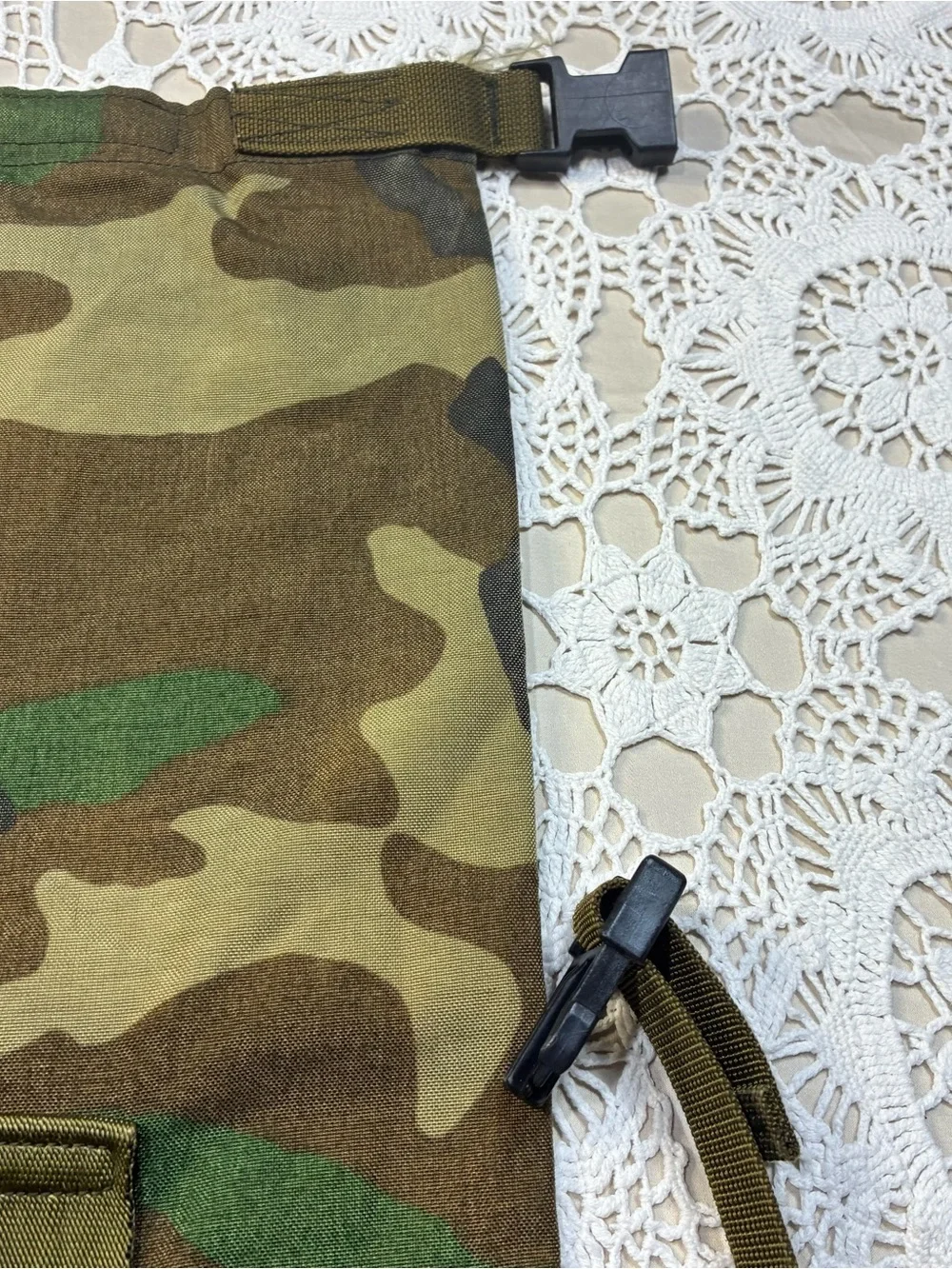 Military Issue Raleigh Industries Protective Ensemble Carrying Bag Woodland Camo